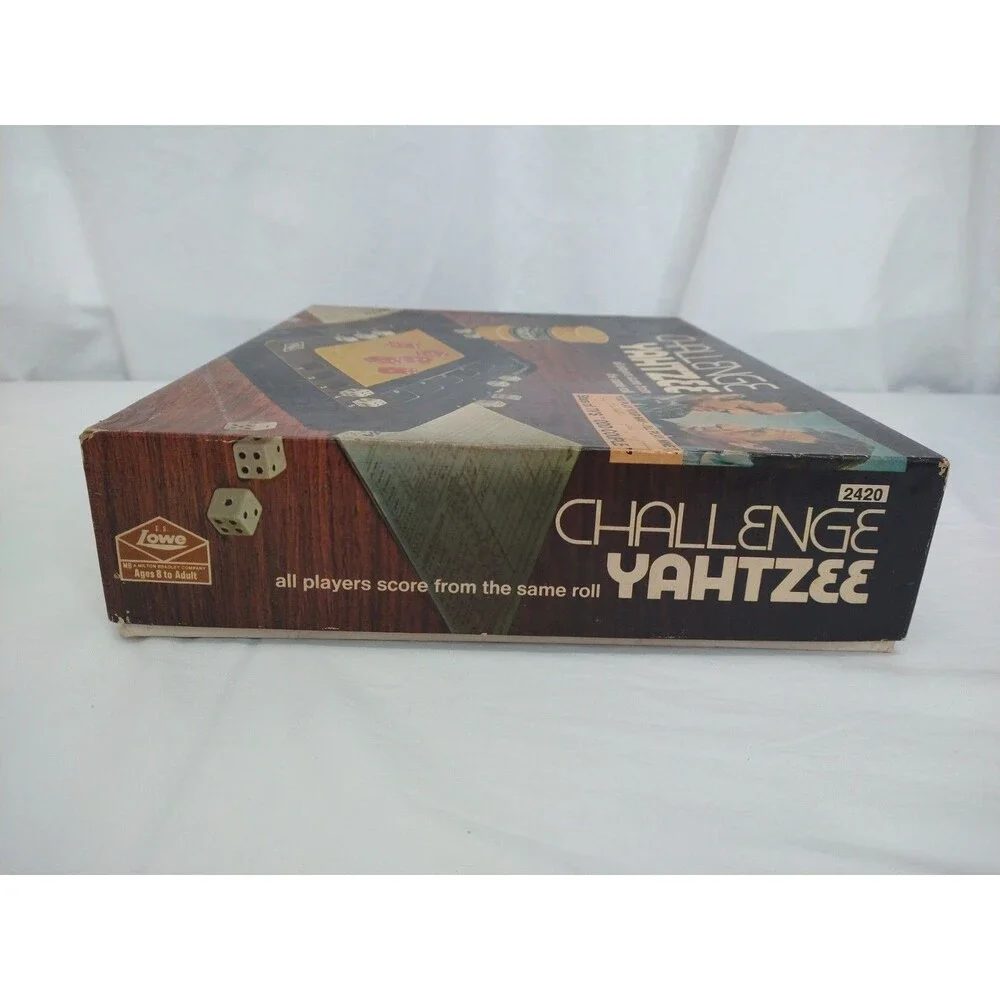 Vintage 1974 Challenge YAHTZEE Board Dice Family Game Odd Couple